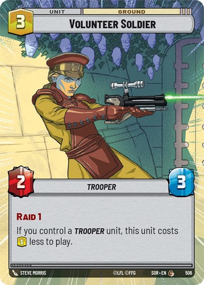 Volunteer Soldier - Hyperspace - Foil (Spark of Rebellion)(SOR-506/510)(C)