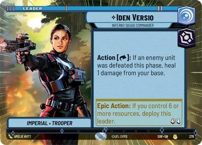Iden Versio, Inferno Squad Commander - Hyperspace (Spark of Rebellion)(SOR-270/510)(R)