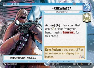 Chewbacca, Walking Carpet - Hyperspace (Spark of Rebellion)(SOR-271/510)(C)