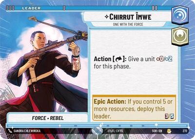 Chirrut Imwe, One With The Force - Hyperspace (Spark of Rebellion)(SOR-272/510)(R)