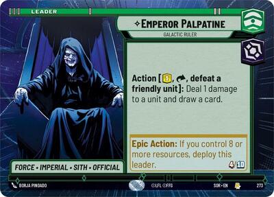 Emperor Palpatine, Galactic Ruler - Hyperspace (Spark of Rebellion)(SOR-273/510)(R)