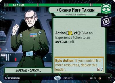 Grand Moff Tarkin, Oversector Governor - Hyperspace (Spark of Rebellion)(SOR-274/510)(C)