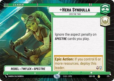 Hera Syndulla, Spectre Two - Hyperspace (Spark of Rebellion)(SOR-275/510)(R)