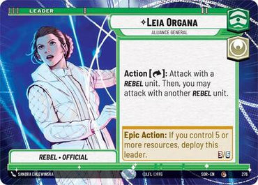 Leia Organa, Alliance General - Hyperspace (Spark of Rebellion)(SOR-276/510)(C)