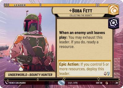Boba Fett, Collecting the Bounty - Hyperspace (Spark of Rebellion)(SOR-281/510)(C)