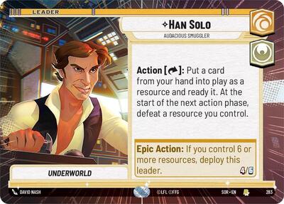 Han Solo, Audacious Smuggler - Hyperspace (Spark of Rebellion)(SOR-283/510)(R)
