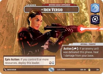 Iden Versio, Inferno Squad Commander (Showcase) - Foil (Spark of Rebellion)(SOR-254/510)(R)