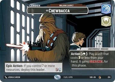 Chewbacca, Walking Carpet (Showcase) - Foil (Spark of Rebellion)(SOR-255/510)(C)