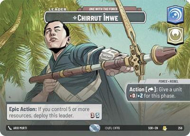 Chirrut Imwe, One With The Force (Showcase) - Foil (Spark of Rebellion)(SOR-256/510)(R)