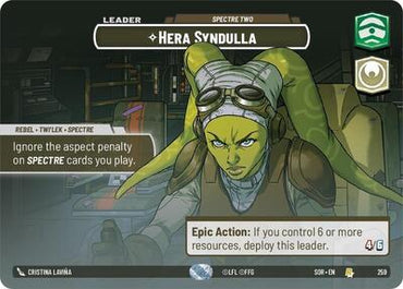 Hera Syndulla, Spectre Two (Showcase) - Foil (Spark of Rebellion)(SOR-259/510)(R)