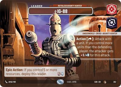 IG-88, Ruthless Bounty Hunter (Showcase) - Foil (Spark of Rebellion)(SOR-262/510)(C)