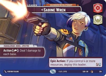 Sabine Wren, Galvanized Revolutionary (Showcase) - Foil (Spark of Rebellion)(SOR-264/510)(C)