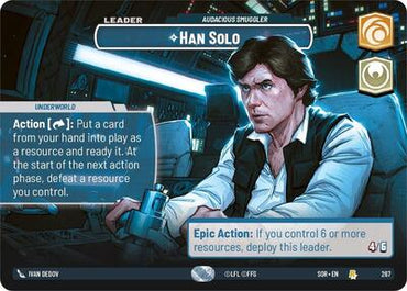 Han Solo, Audacious Smuggler (Showcase) - Foil (Spark of Rebellion)(SOR-267/510)(R)