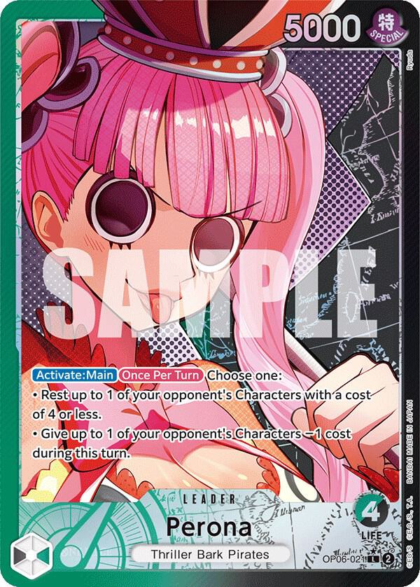 Perona (021) - Alternate Art - Foil (Wings of the Captain)(OP06-021)(L)