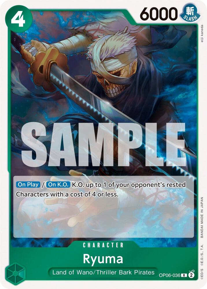 Ryuma - Foil (Wings of the Captain)(OP06-036)(R)