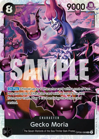 Gecko Moria (086) - Foil (Wings of the Captain)(OP06-086)(SR)