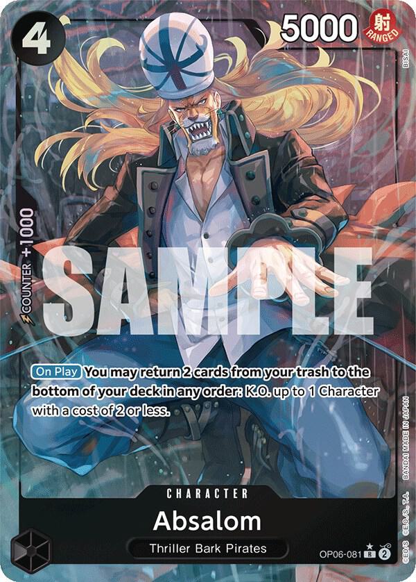 Absalom - Alternate Art - Foil (Wings of the Captain)(OP06-081)(R)