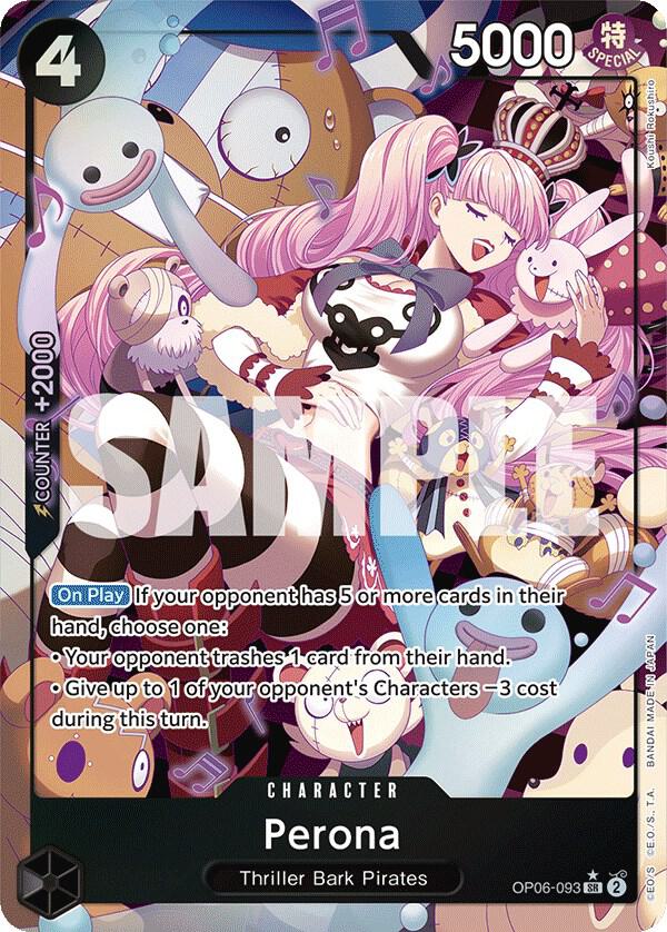 Perona (093) - Alternate Art - Foil (Wings of the Captain)(OP06-093)(SR)