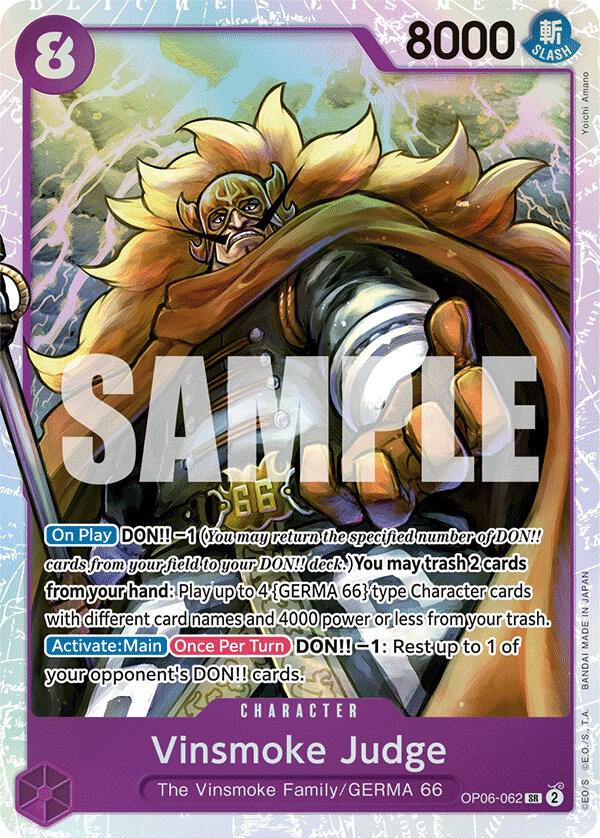 Vinsmoke Judge - Foil (Wings of the Captain)(OP06-062)(SR)