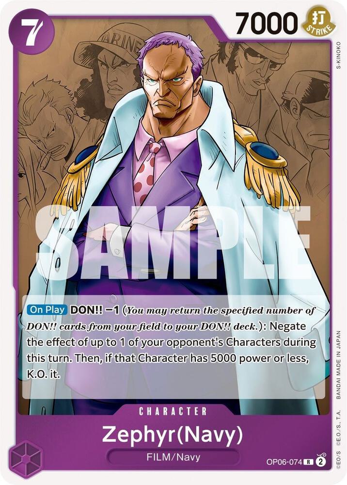 Zephyr (Navy) - Foil (Wings of the Captain)(OP06-074)(R)