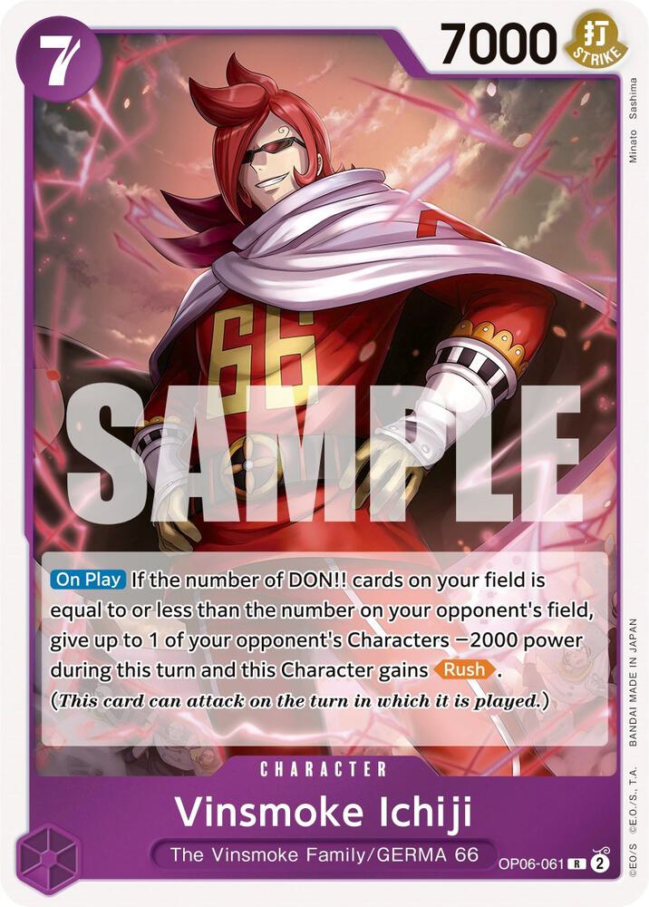 Vinsmoke Ichiji (061) - Foil (Wings of the Captain)(OP06-061)(R)