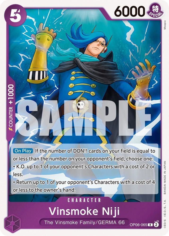 Vinsmoke Niji (065) - Foil (Wings of the Captain)(OP06-065)(R)