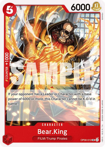 Bear.King (Wings of the Captain)(OP06-012)(UC)