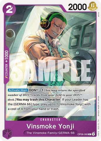 Vinsmoke Yonji (066) (Wings of the Captain)(OP06-066)(C)