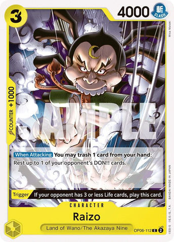 Raizo (Wings of the Captain)(OP06-112)(C)