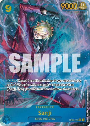 Sanji - Alternate Art - Foil (Wings of the Captain)(OP06-119)(SEC)