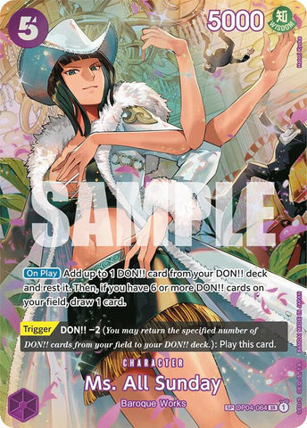Ms. All Sunday (SP) - Foil (Wings of the Captain)(OP04-064)(SR)