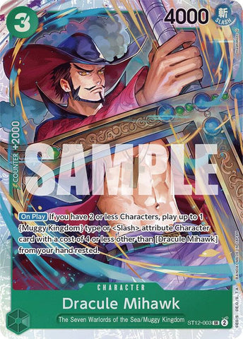 Dracule Mihawk - Foil (Starter Deck 12: Zoro and Sanji)(ST12-003)(SR)