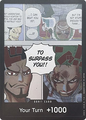 DON!! Card (Mihawk & Zoro) - DP03 Ver. - Foil (Wings of the Captain)()(DON!!)