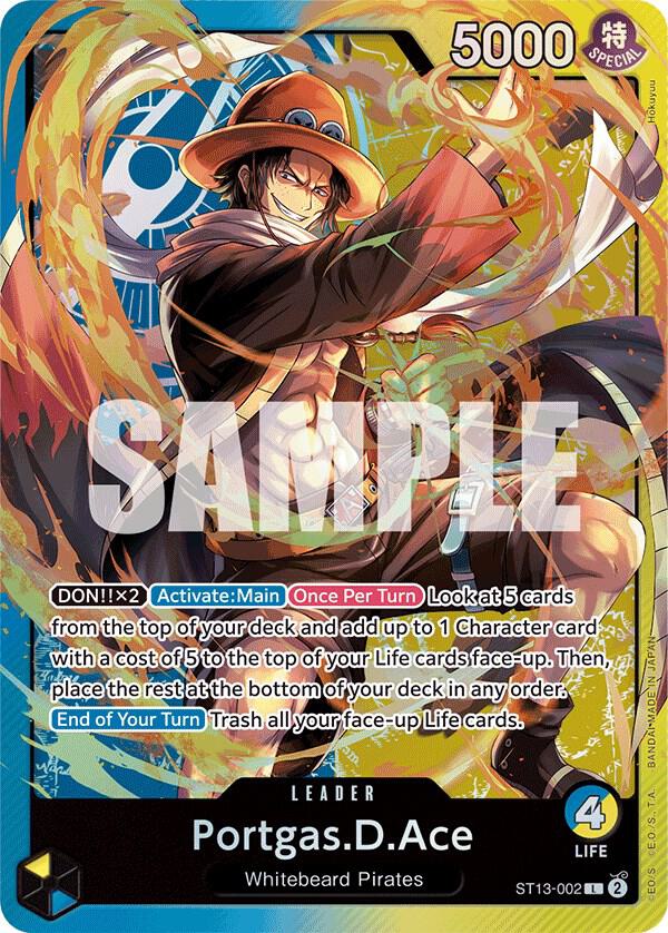 Portgas.D.Ace (002) - Foil (Ultra Deck: The Three Brothers)(ST13-002)(L)