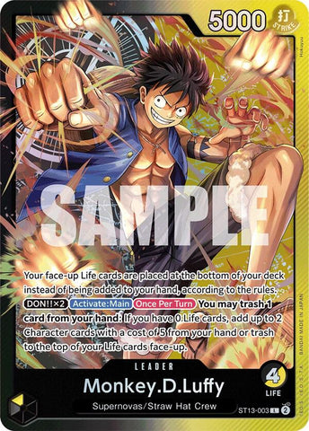 Monkey.D.Luffy (003) - Foil (Ultra Deck: The Three Brothers)(ST13-003)(L)