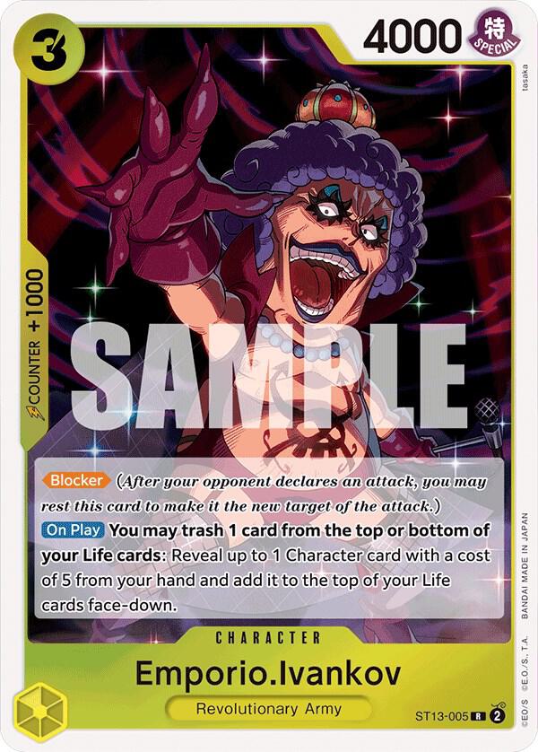 Emporio.Ivankov - Foil (Ultra Deck: The Three Brothers)(ST13-005)(R)