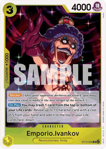 Emporio.Ivankov - Foil (Ultra Deck: The Three Brothers)(ST13-005)(R)