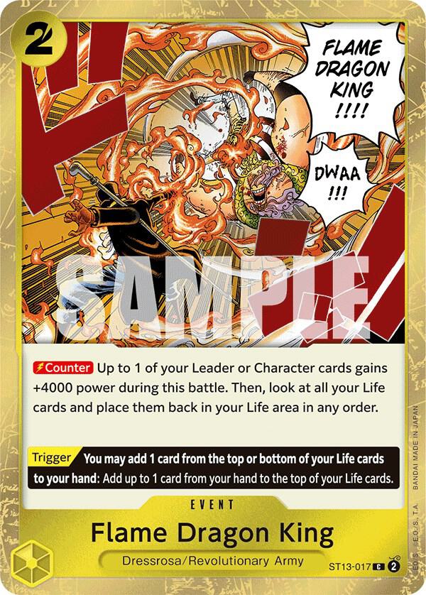 Flame Dragon King - Foil (Ultra Deck: The Three Brothers)(ST13-017)(C)