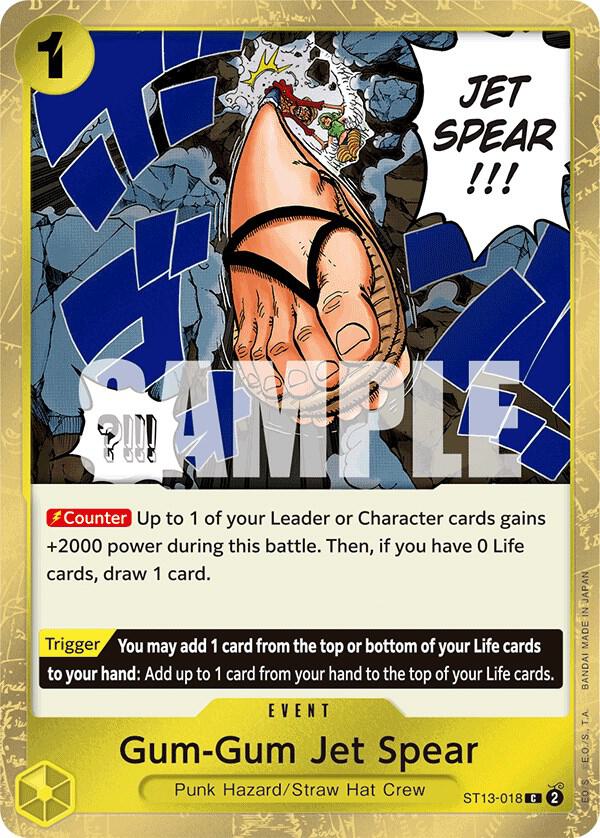 Gum-Gum Jet Spear - Foil (Ultra Deck: The Three Brothers)(ST13-018)(C)