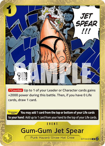 Gum-Gum Jet Spear - Foil (Ultra Deck: The Three Brothers)(ST13-018)(C)