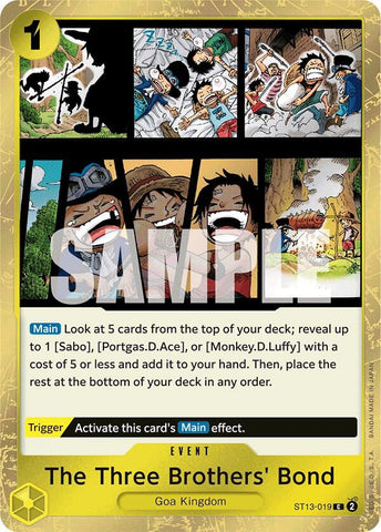 The Three Brothers' Bond - Foil (Ultra Deck: The Three Brothers)(ST13-019)(C)