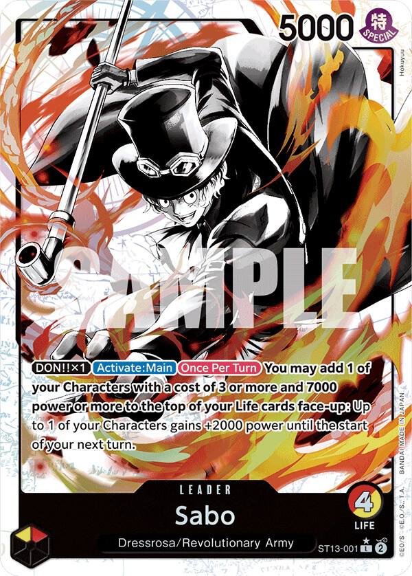 Sabo (001) (Parallel) - Foil (Ultra Deck: The Three Brothers)(ST13-001)(L)
