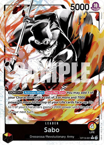 Sabo (001) (Parallel) - Foil (Ultra Deck: The Three Brothers)(ST13-001)(L)