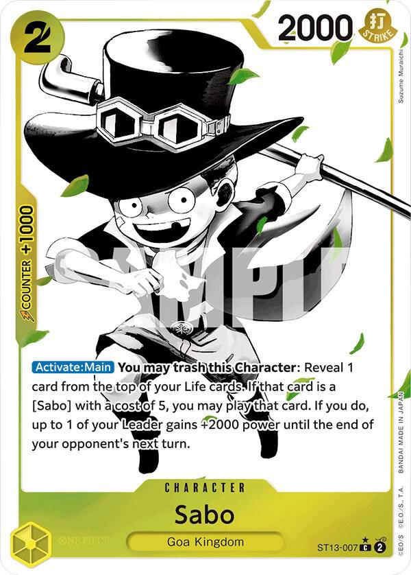 Sabo (007) (Parallel) - Foil (Ultra Deck: The Three Brothers)(ST13-007)(C)