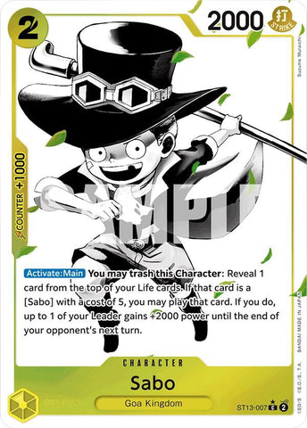 Sabo (007) (Parallel) - Foil (Ultra Deck: The Three Brothers)(ST13-007)(C)