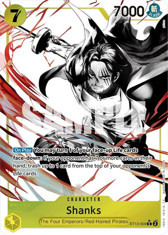 Shanks (Parallel) - Foil (Ultra Deck: The Three Brothers)(ST13-009)(C)