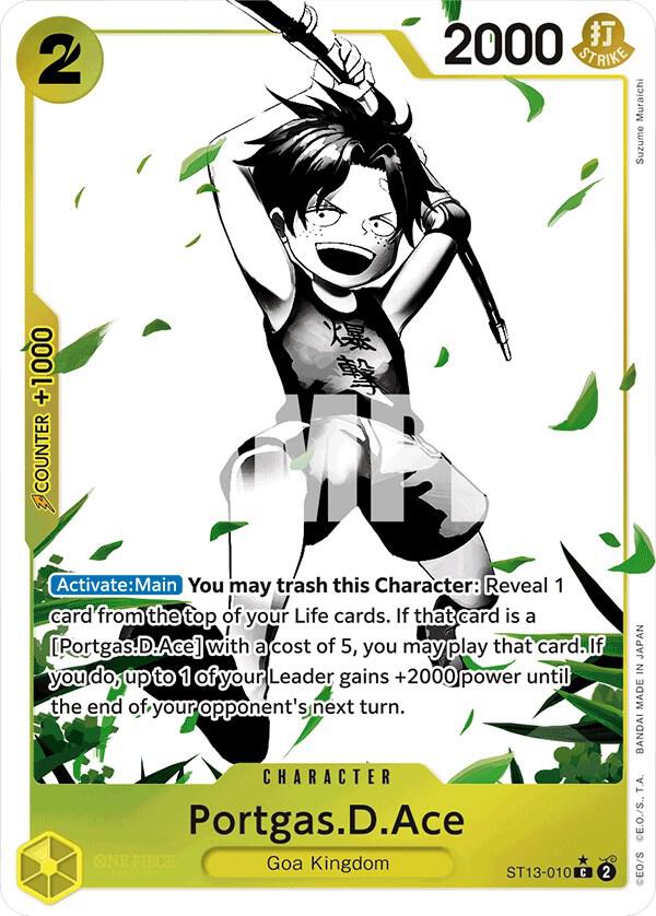 Portgas.D.Ace (010) (Parallel) - Foil (Ultra Deck: The Three Brothers)(ST13-010)(C)