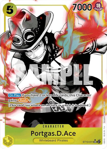Portgas.D.Ace (011) (Parallel) - Foil (Ultra Deck: The Three Brothers)(ST13-011)(SR)