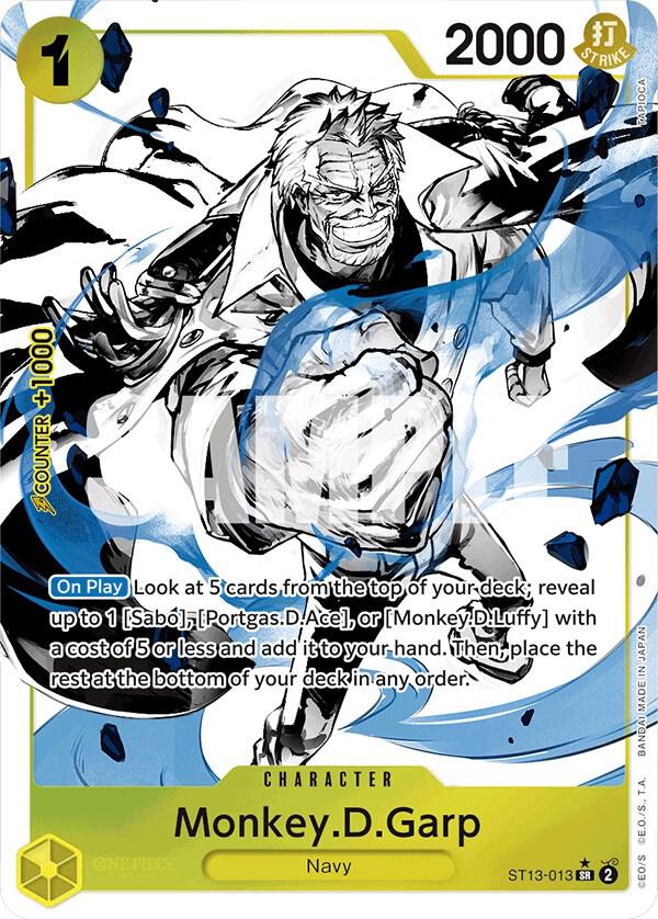 Monkey.D.Garp (Parallel) - Foil (Ultra Deck: The Three Brothers)(ST13-013)(SR)