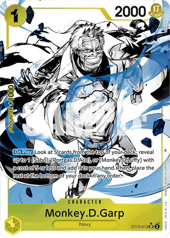 Monkey.D.Garp (Parallel) - Foil (Ultra Deck: The Three Brothers)(ST13-013)(SR)